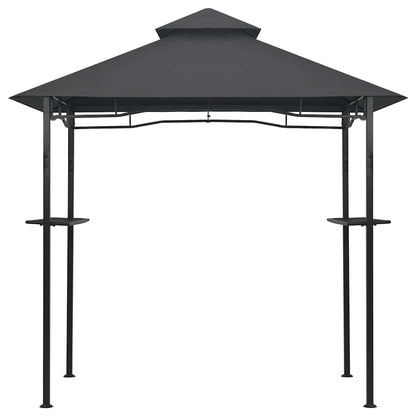Gazebo per Barbecue 240x150x255 cm Antracite in Acciaio - homemem39