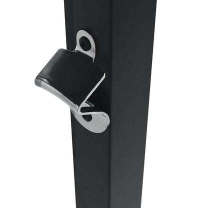 Gazebo per Barbecue 240x150x255 cm Antracite in Acciaio - homemem39