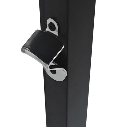 Gazebo per Barbecue 240x150x255 cm Antracite in Acciaio - homemem39