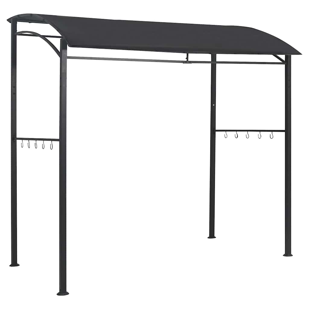 Gazebo per Barbecue 215x150x220 cm Antracite in Acciaio | homemem39