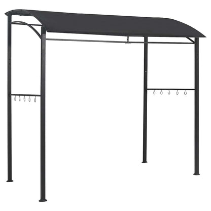 Gazebo per Barbecue 215x150x220 cm Antracite in Acciaio | homemem39