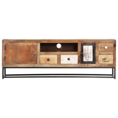 Mobile Porta TV 120x30x40 cm in Legno Massello di Recupero