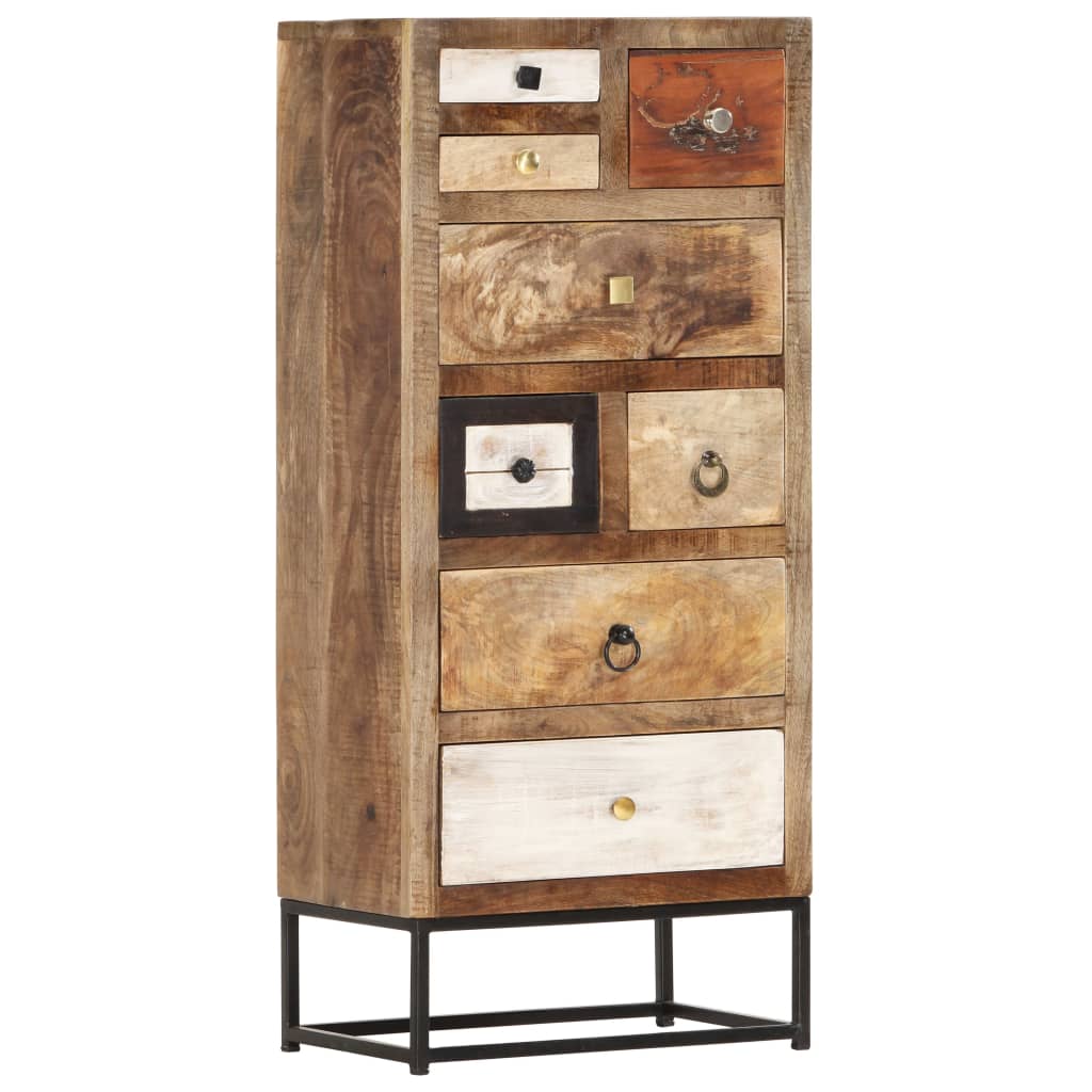 Cassettiera 45x30x105 cm in Legno Massello di Recupero | homemem39