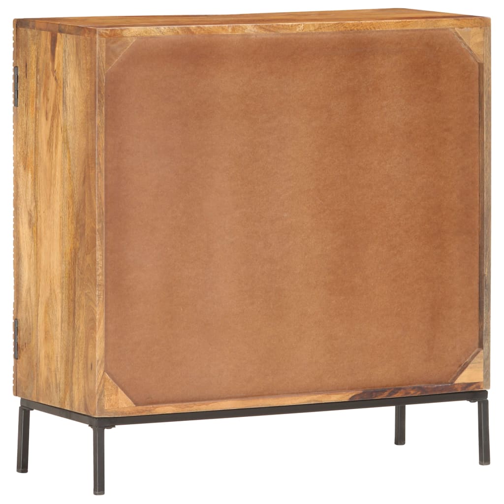 Credenza 75x30x75 cm in Legno Massello di Mango