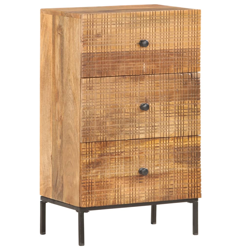 Credenza 45x30x75 cm in Legno Massello di Mango - homemem39