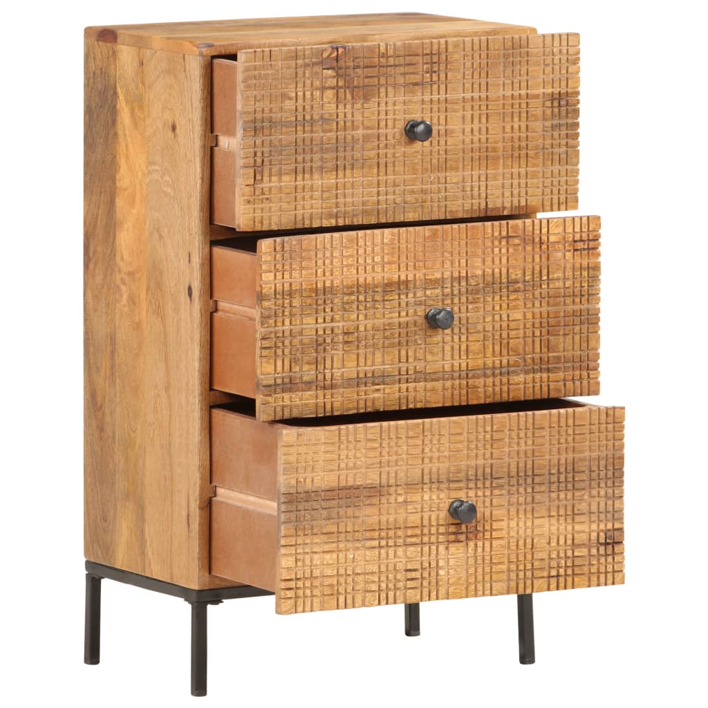 Credenza 45x30x75 cm in Legno Massello di Mango - homemem39