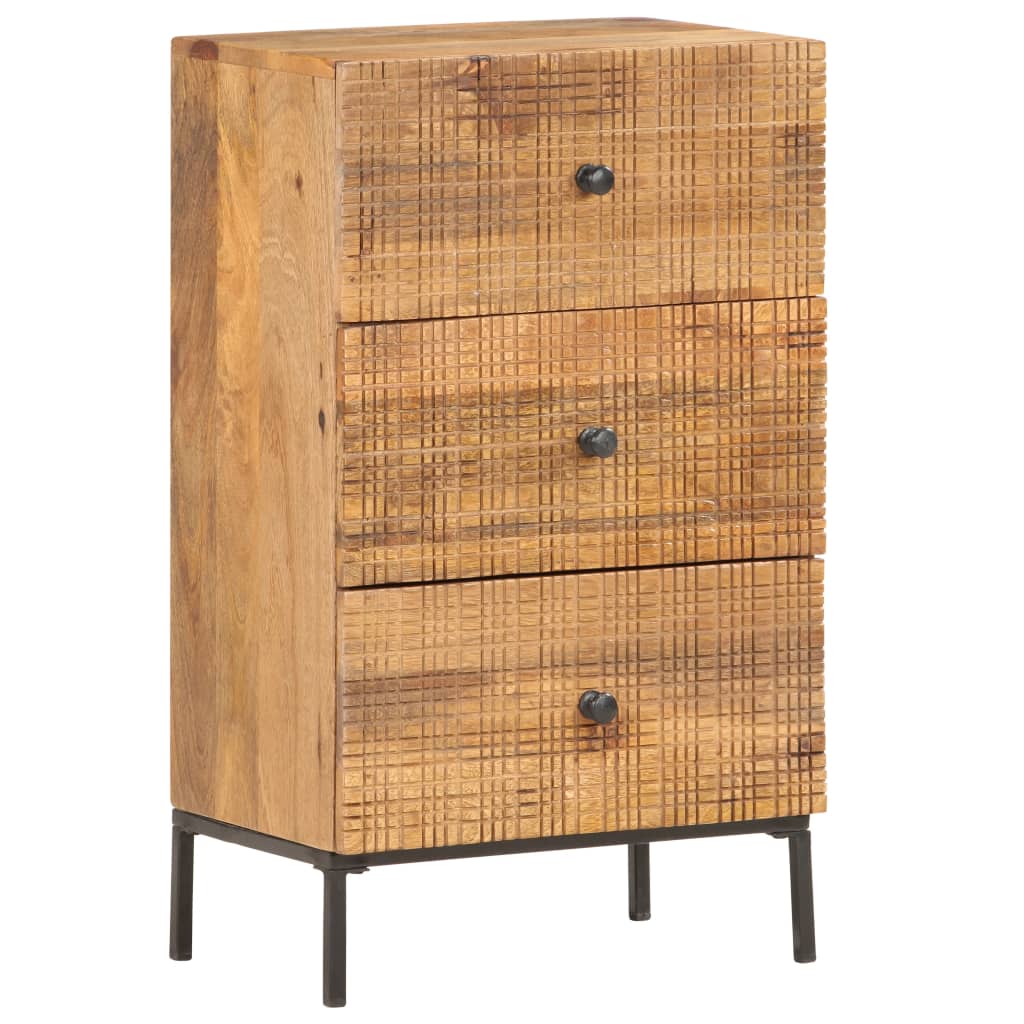 Credenza 45x30x75 cm in Legno Massello di Mango - homemem39