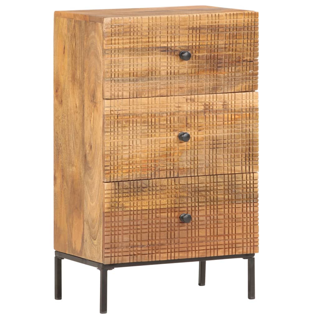 Credenza 45x30x75 cm in Legno Massello di Mango - homemem39