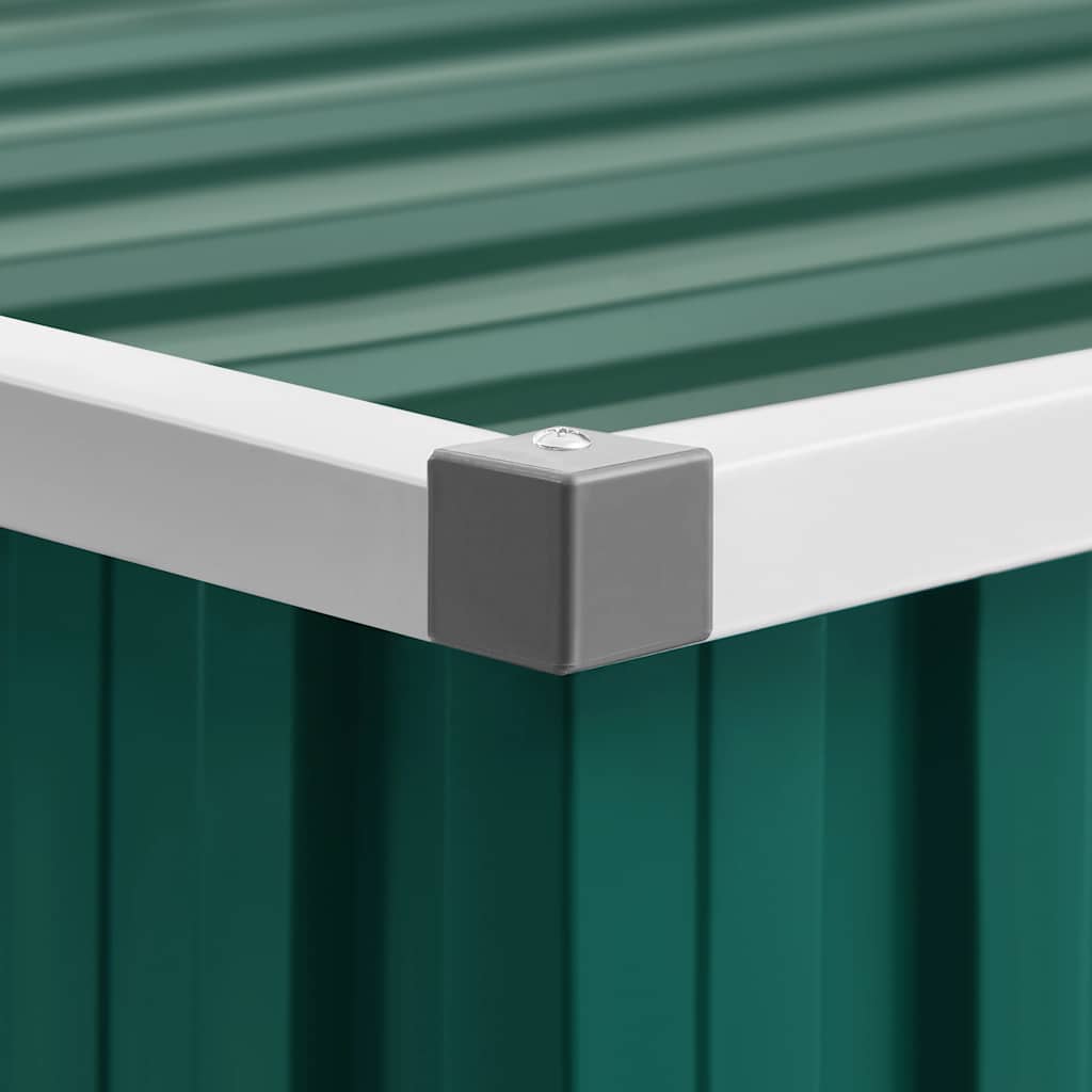 Capanno da Giardino Verde 195x198x159 cm in Acciaio Zincato - homemem39