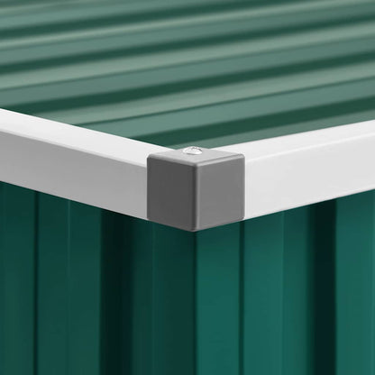 Capanno da Giardino Verde 195x198x159 cm in Acciaio Zincato - homemem39