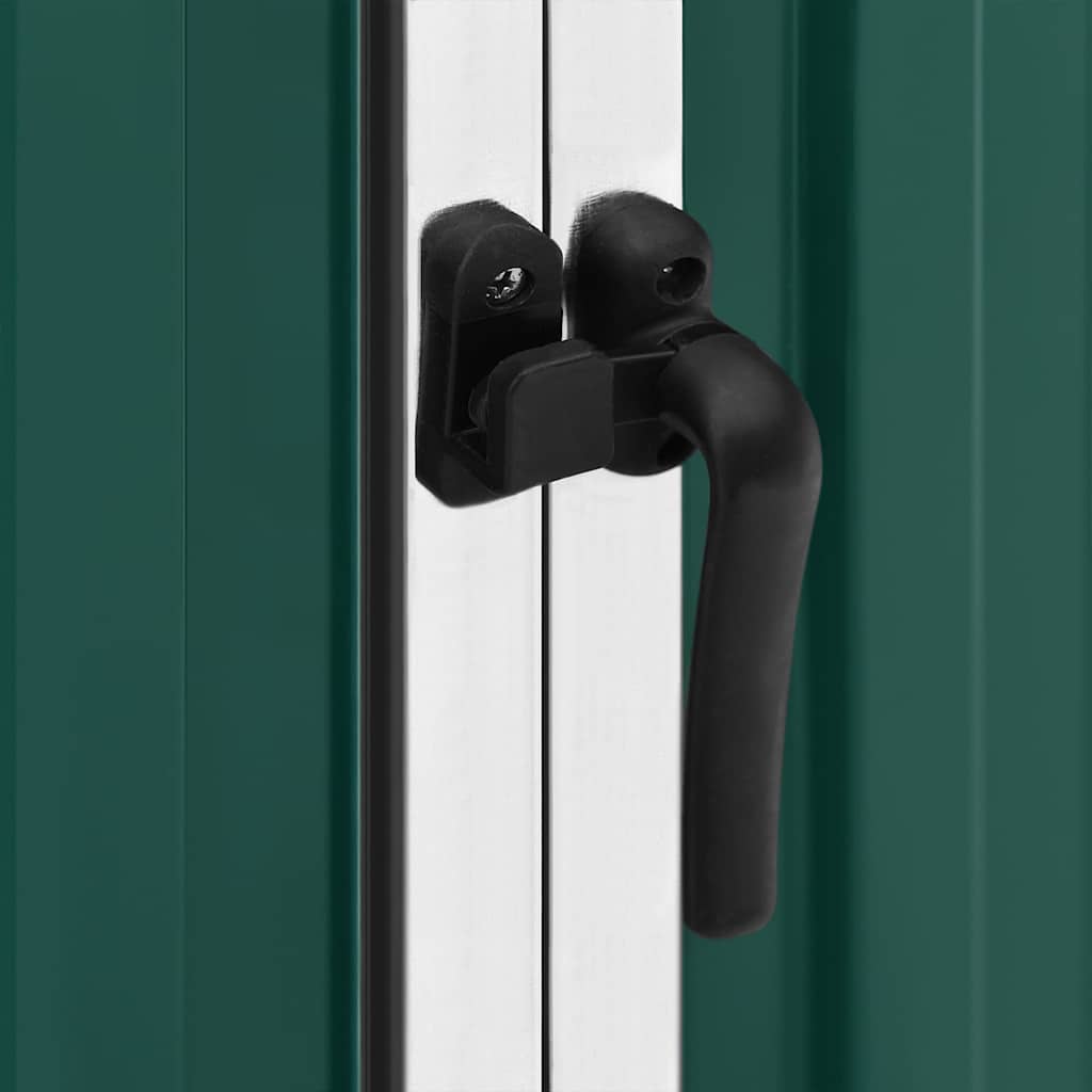 Capanno da Giardino Verde 195x198x159 cm in Acciaio Zincato - homemem39