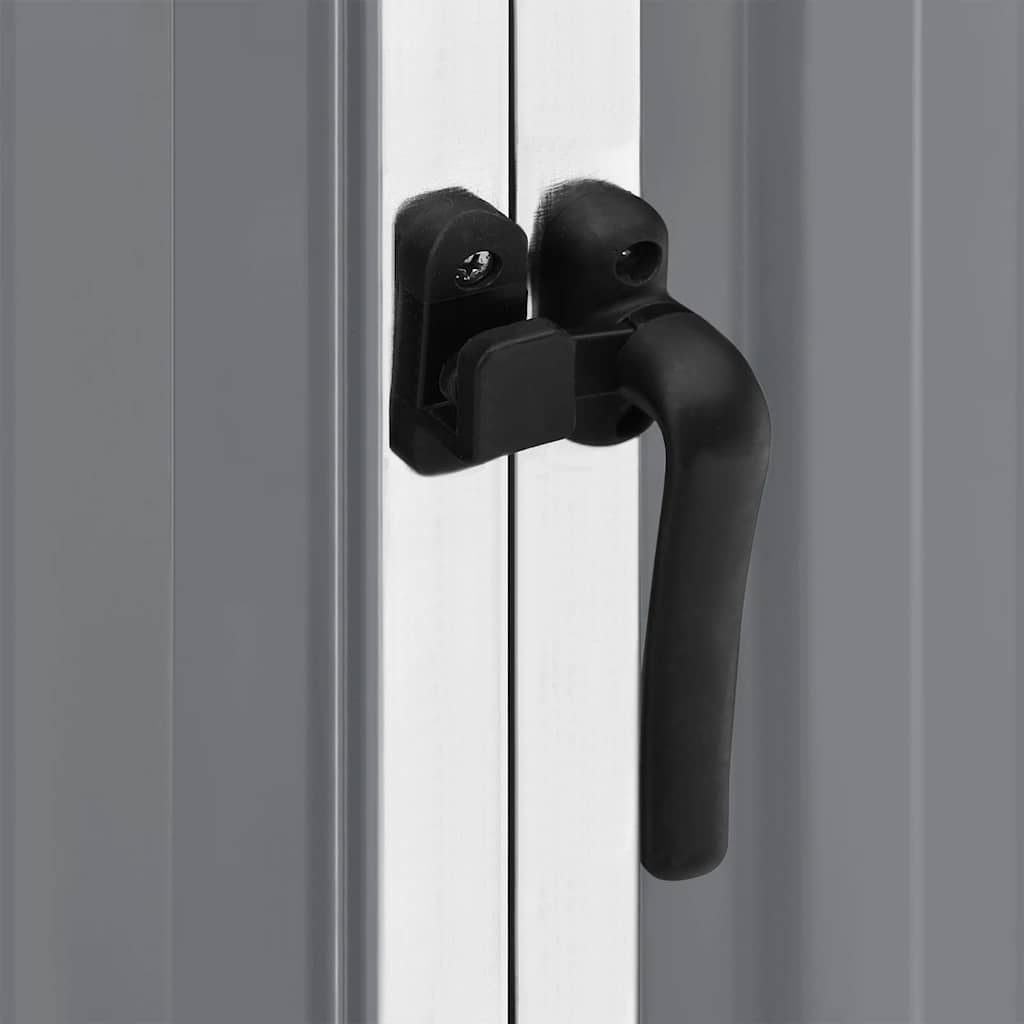 Capanno da Giardino Grigio 195x198x159 cm in Acciaio Zincato - homemem39