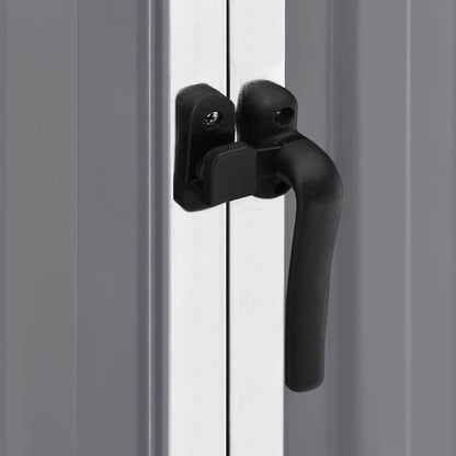 Capanno da Giardino Grigio 195x198x159 cm in Acciaio Zincato - homemem39