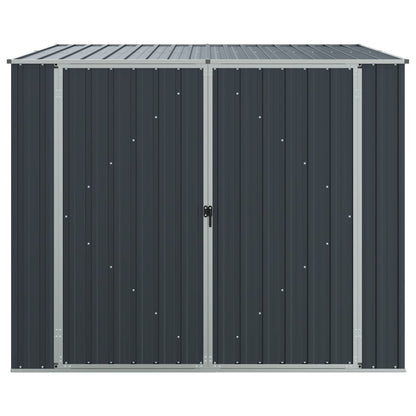 Capanno da Giardino Antracite 195x198x159 cm in Acciaio Zincato