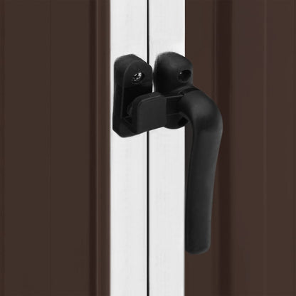 Capanno da Giardino Marrone 195x198x159 cm in Acciaio Zincato - homemem39