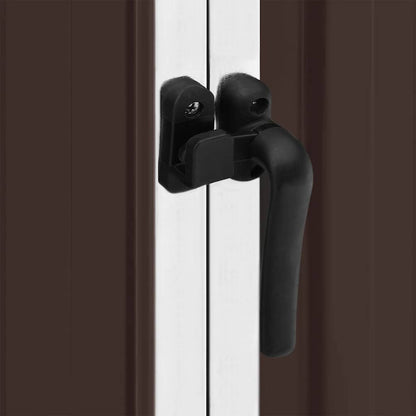 Capanno da Giardino Marrone 195x198x159 cm in Acciaio Zincato - homemem39