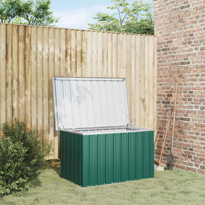 Baule da giardino verde 109x67x65 cm
