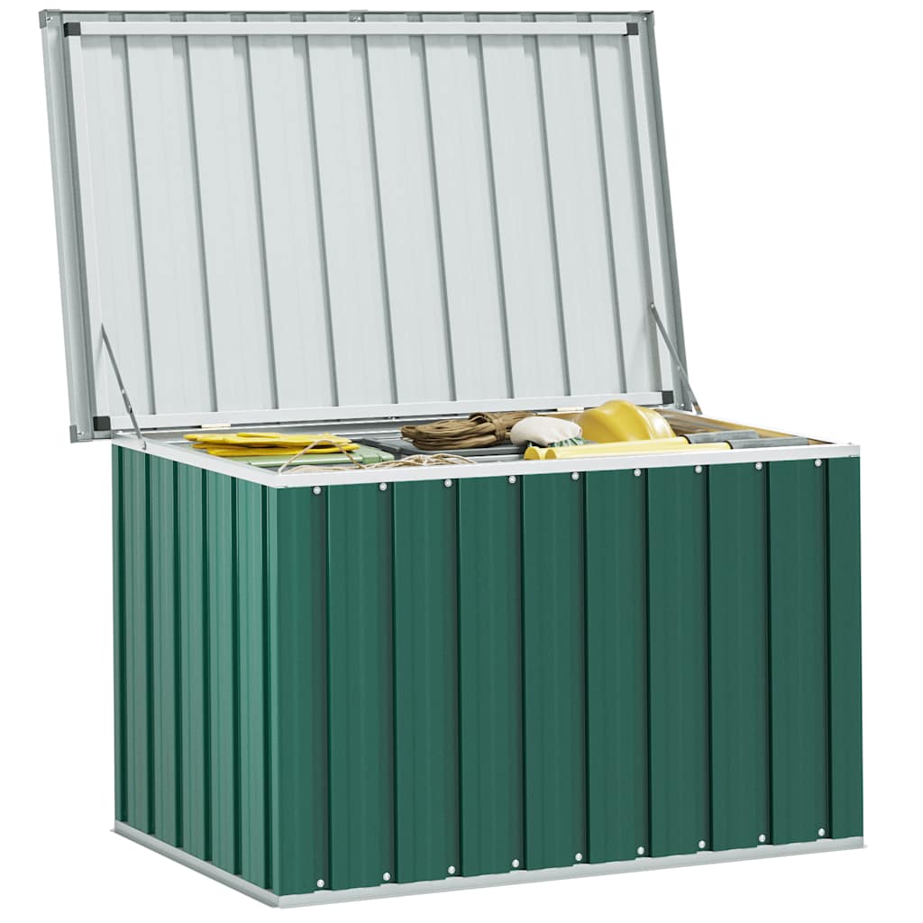 Baule da giardino verde 109x67x65 cm | homemem39