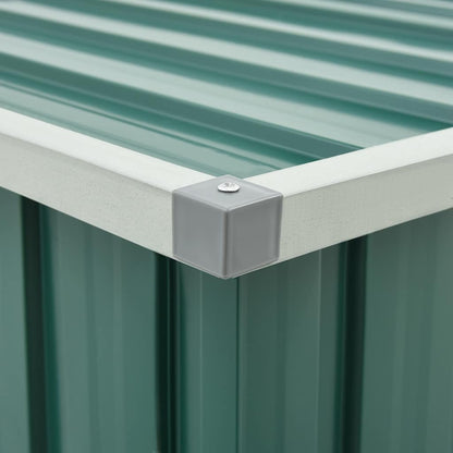 Baule da giardino verde 109x67x65 cm - homemem39