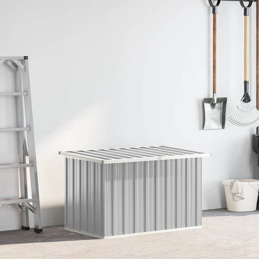 Baule da Giardino Grigio 109x67x65 cm - homemem39