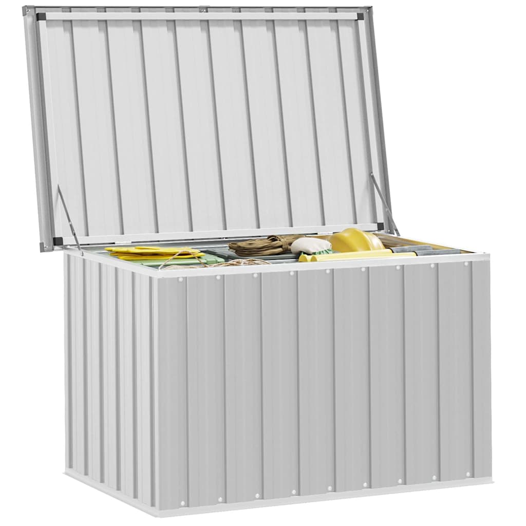 Baule da Giardino Grigio 109x67x65 cm