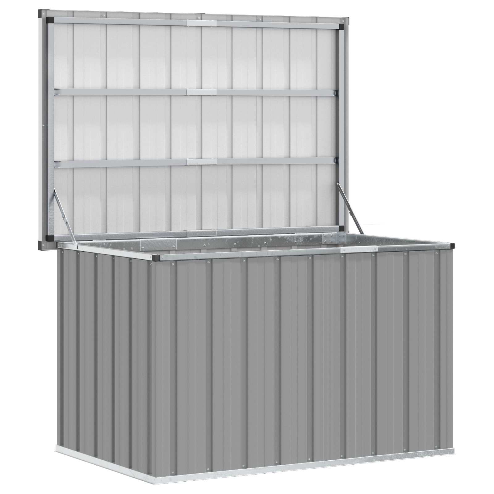 Baule da Giardino Grigio 109x67x65 cm | homemem39