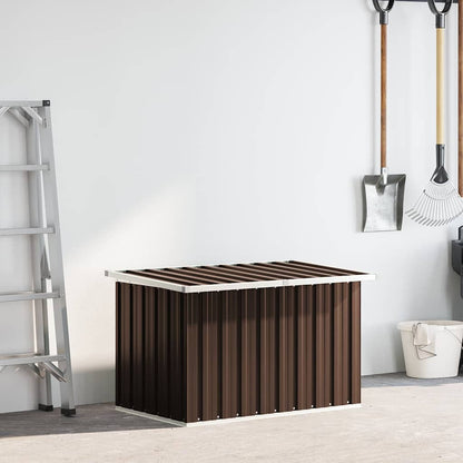 Baule da giardino marrone 109x67x65 cm