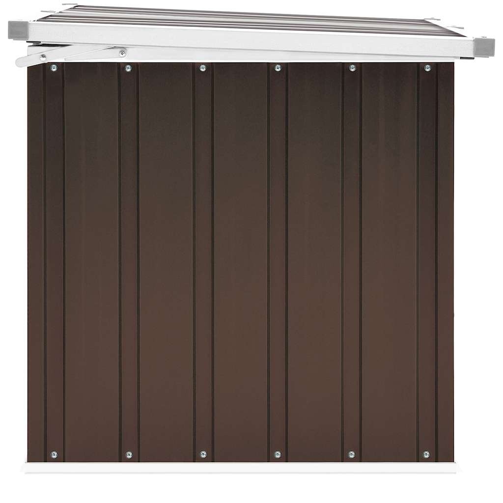 Baule da giardino marrone 109x67x65 cm | homemem39