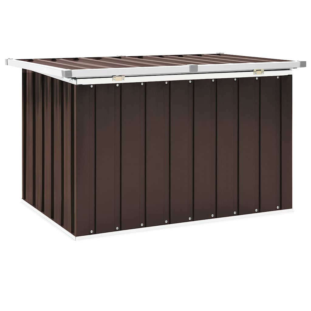 Baule da giardino marrone 109x67x65 cm