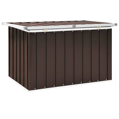 Baule da giardino marrone 109x67x65 cm