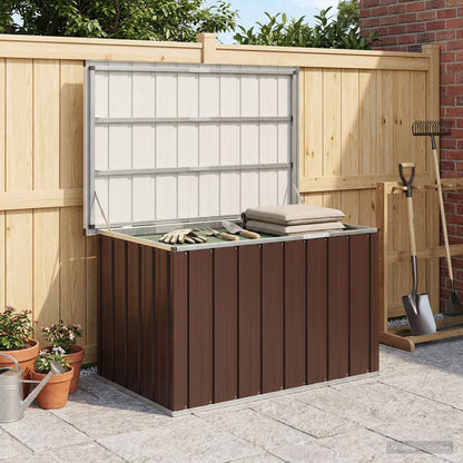 Baule da giardino marrone 109x67x65 cm