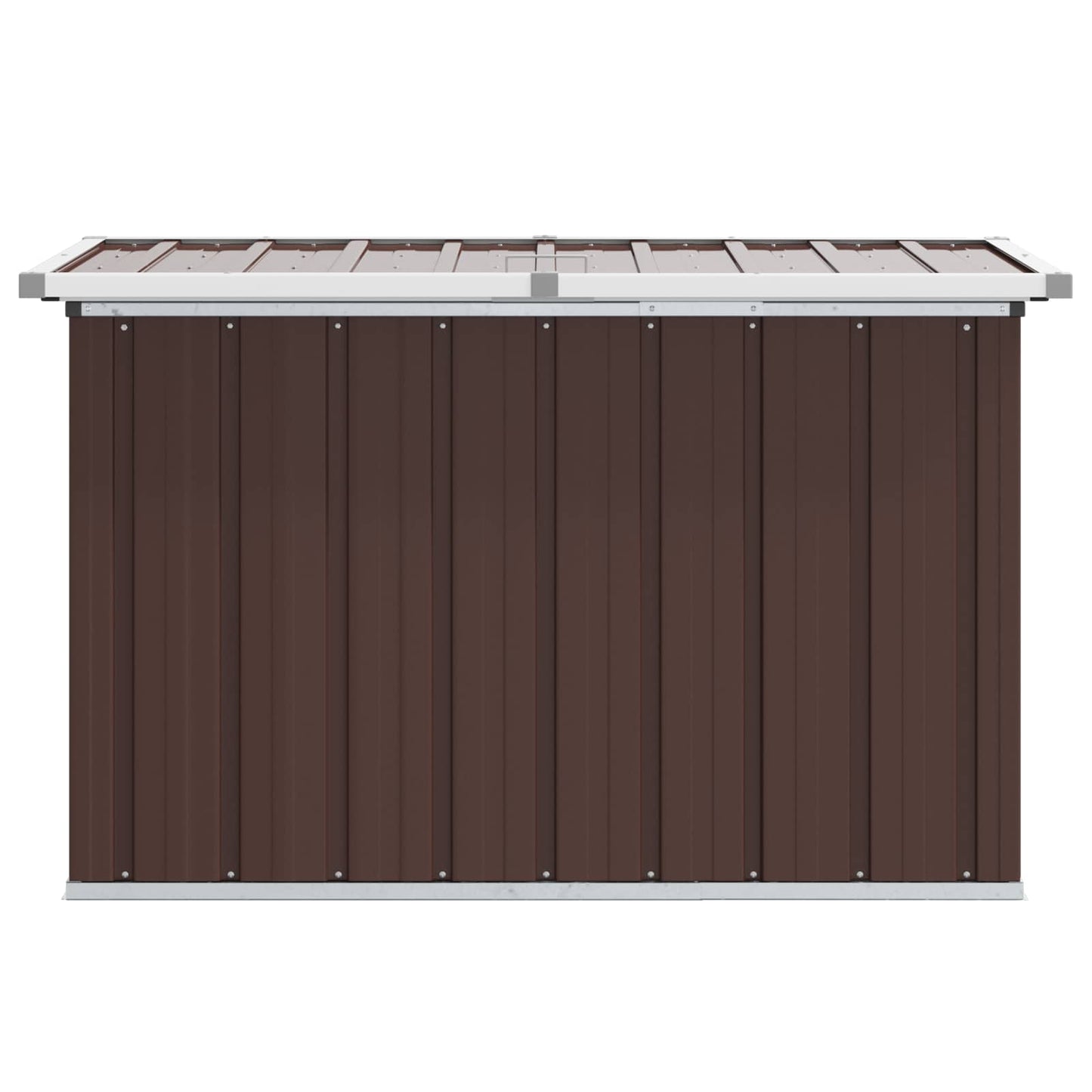 Baule da giardino marrone 109x67x65 cm
