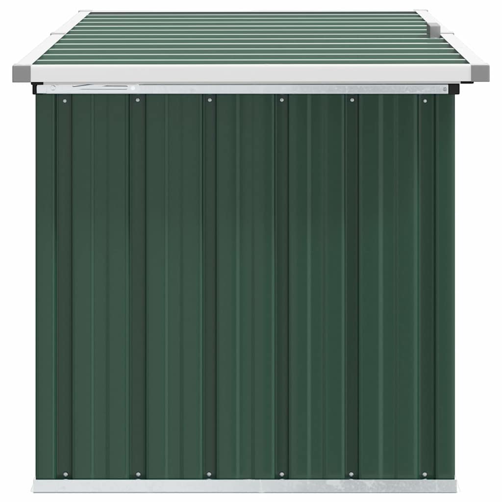Baule da giardino verde 129x67x65 cm