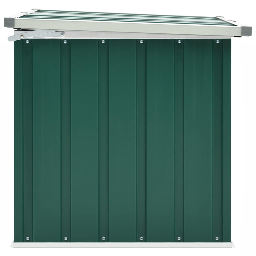 Baule da giardino verde 129x67x65 cm