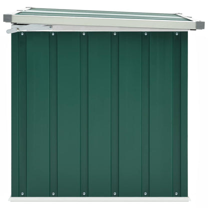 Baule da giardino verde 129x67x65 cm