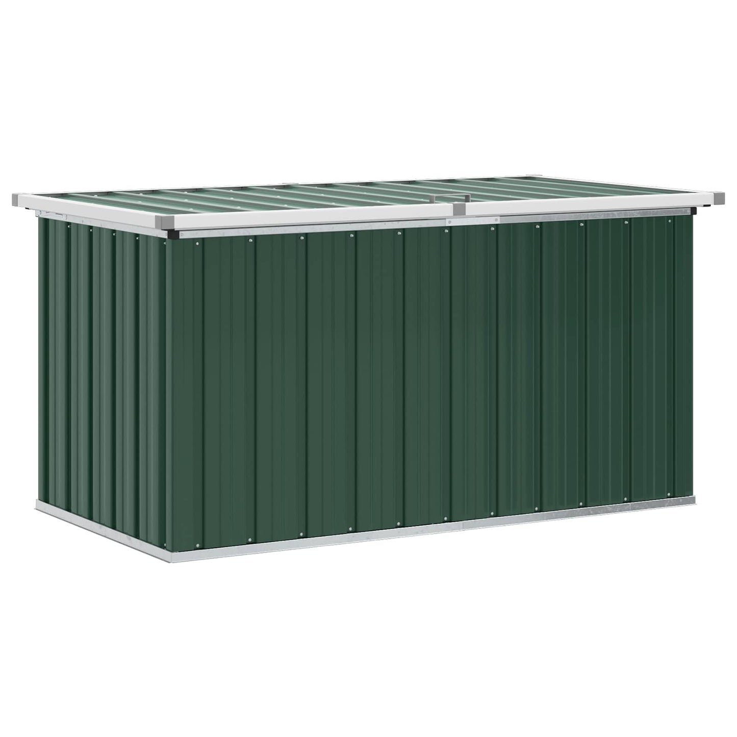 Baule da giardino verde 129x67x65 cm | homemem39
