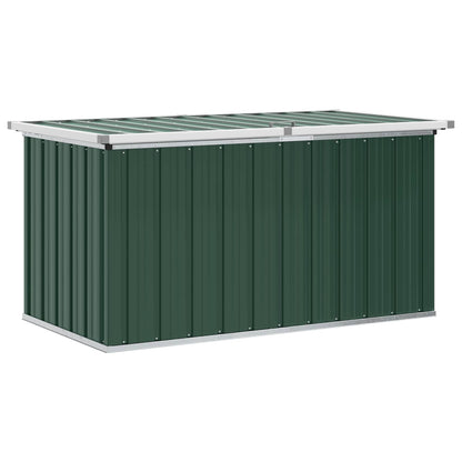 Baule da giardino verde 129x67x65 cm | homemem39