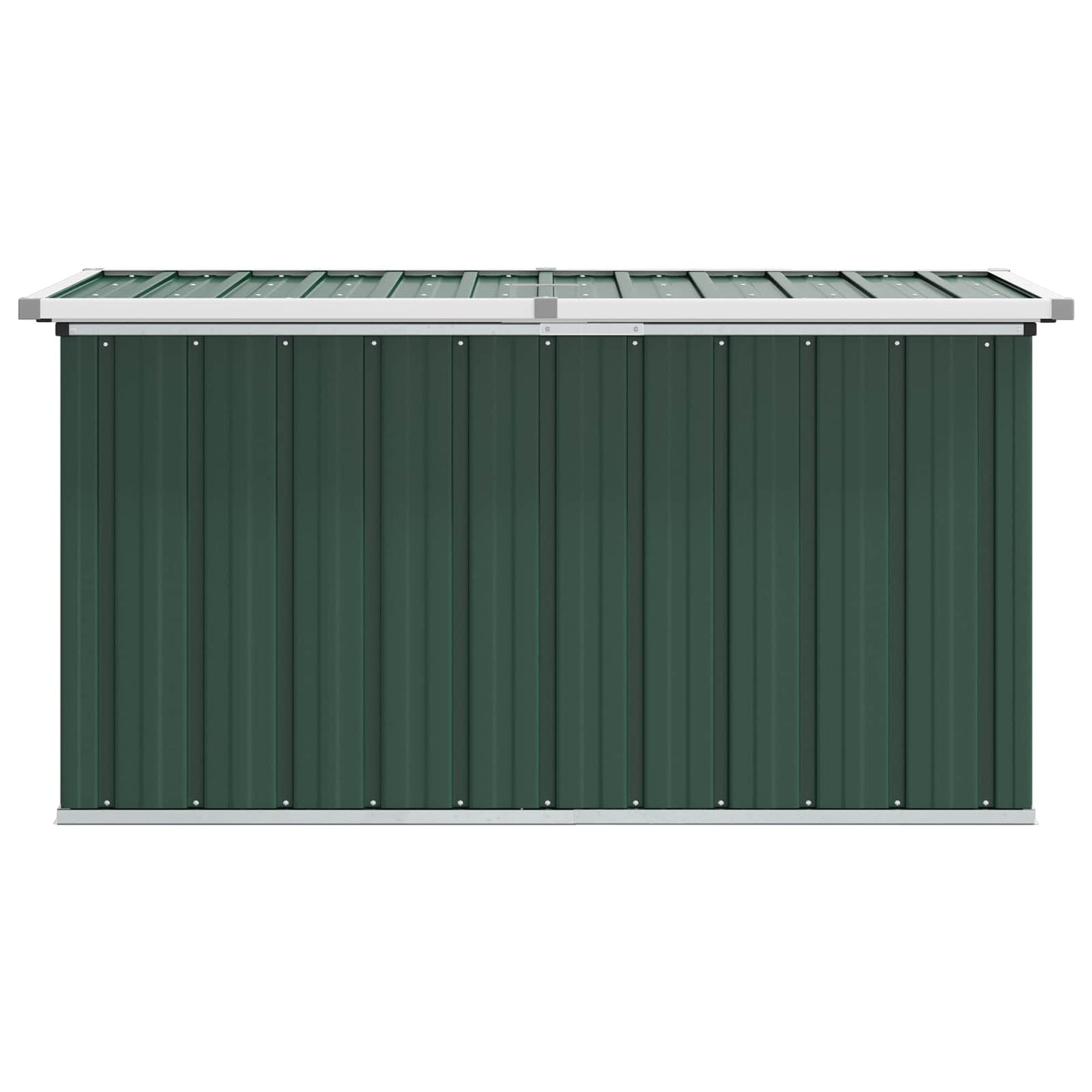 Baule da giardino verde 129x67x65 cm | homemem39