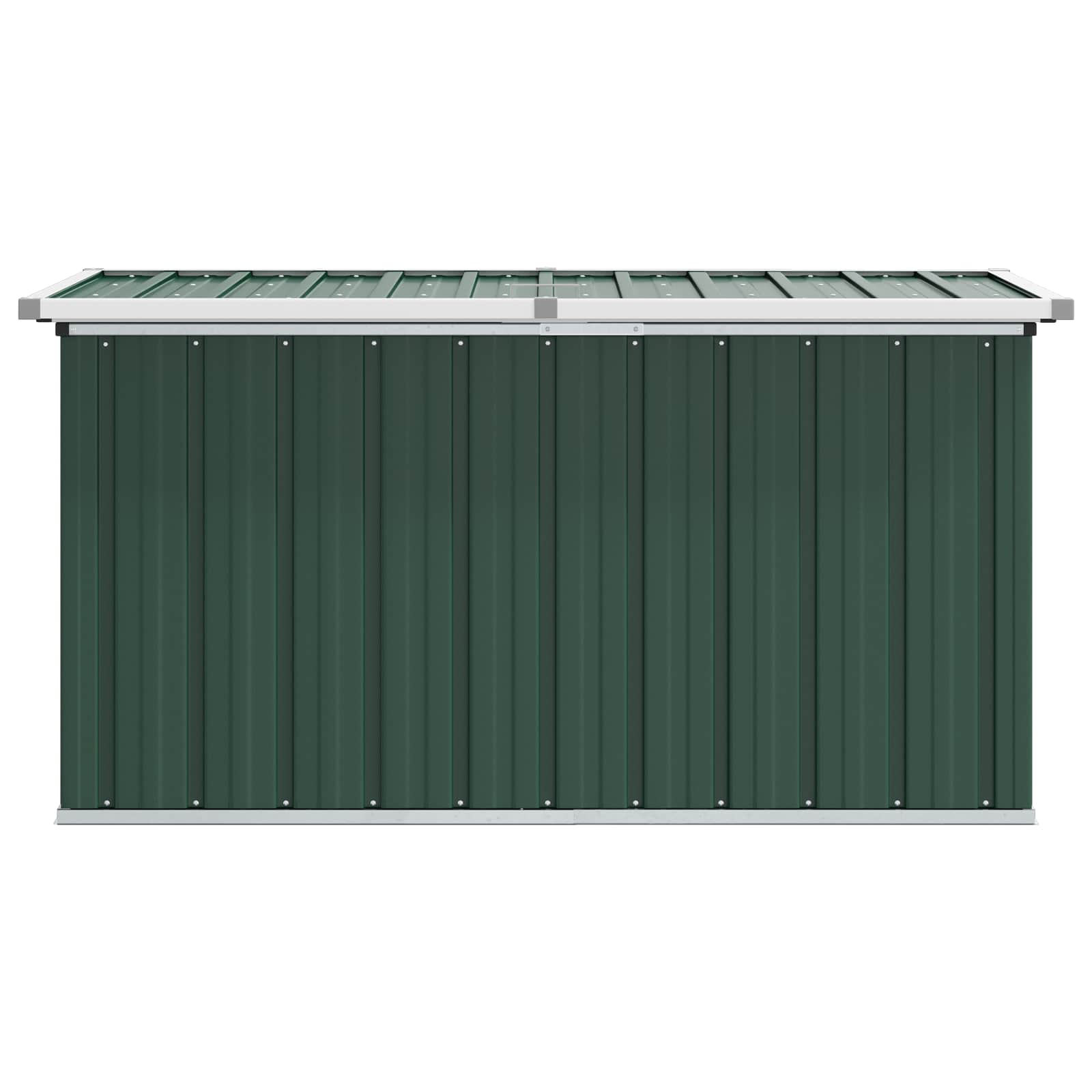 Baule da giardino verde 129x67x65 cm | homemem39