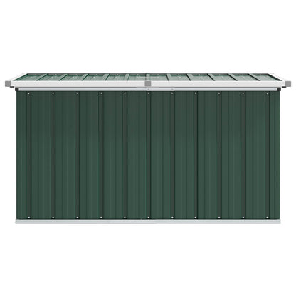Baule da giardino verde 129x67x65 cm | homemem39