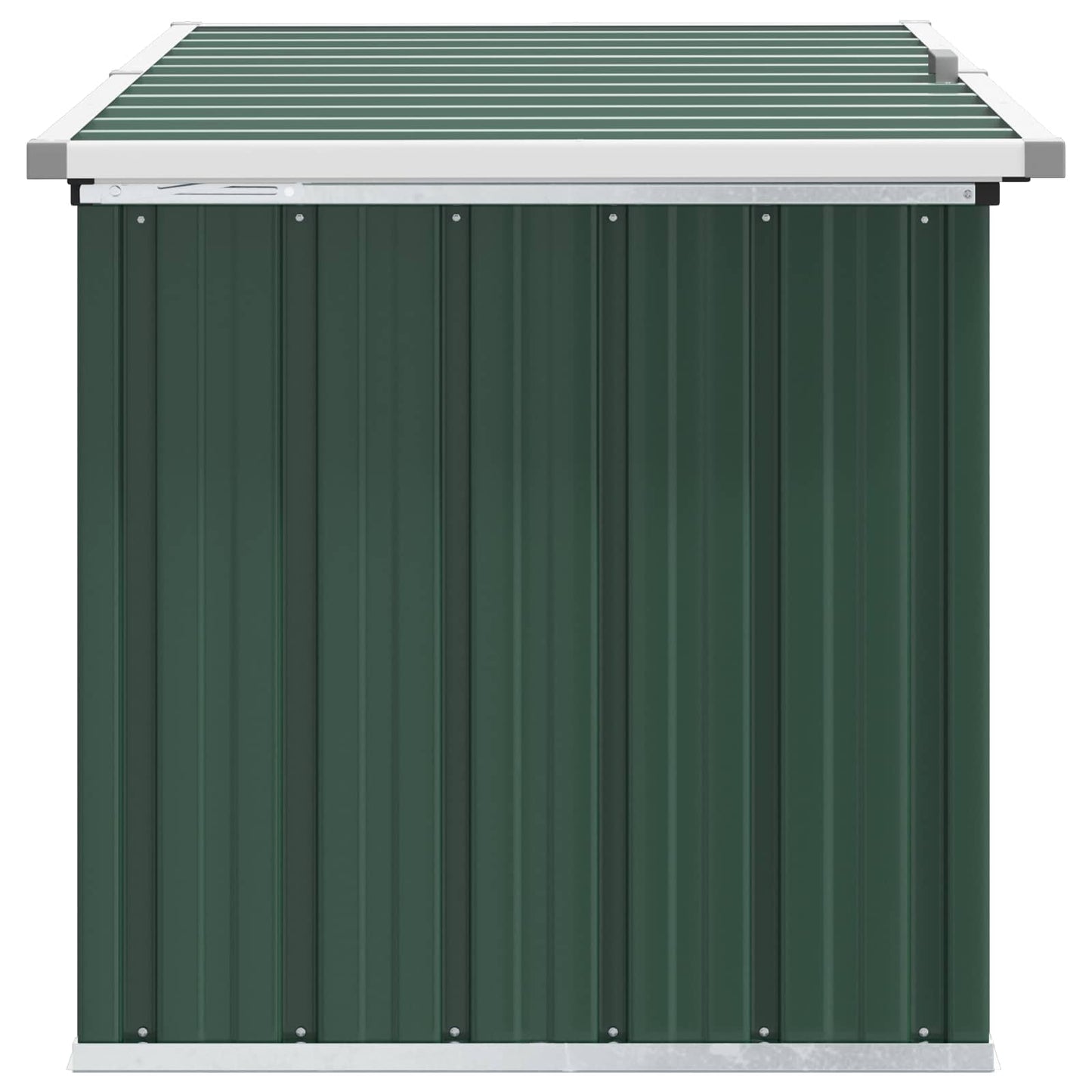 Baule da giardino verde 129x67x65 cm | homemem39