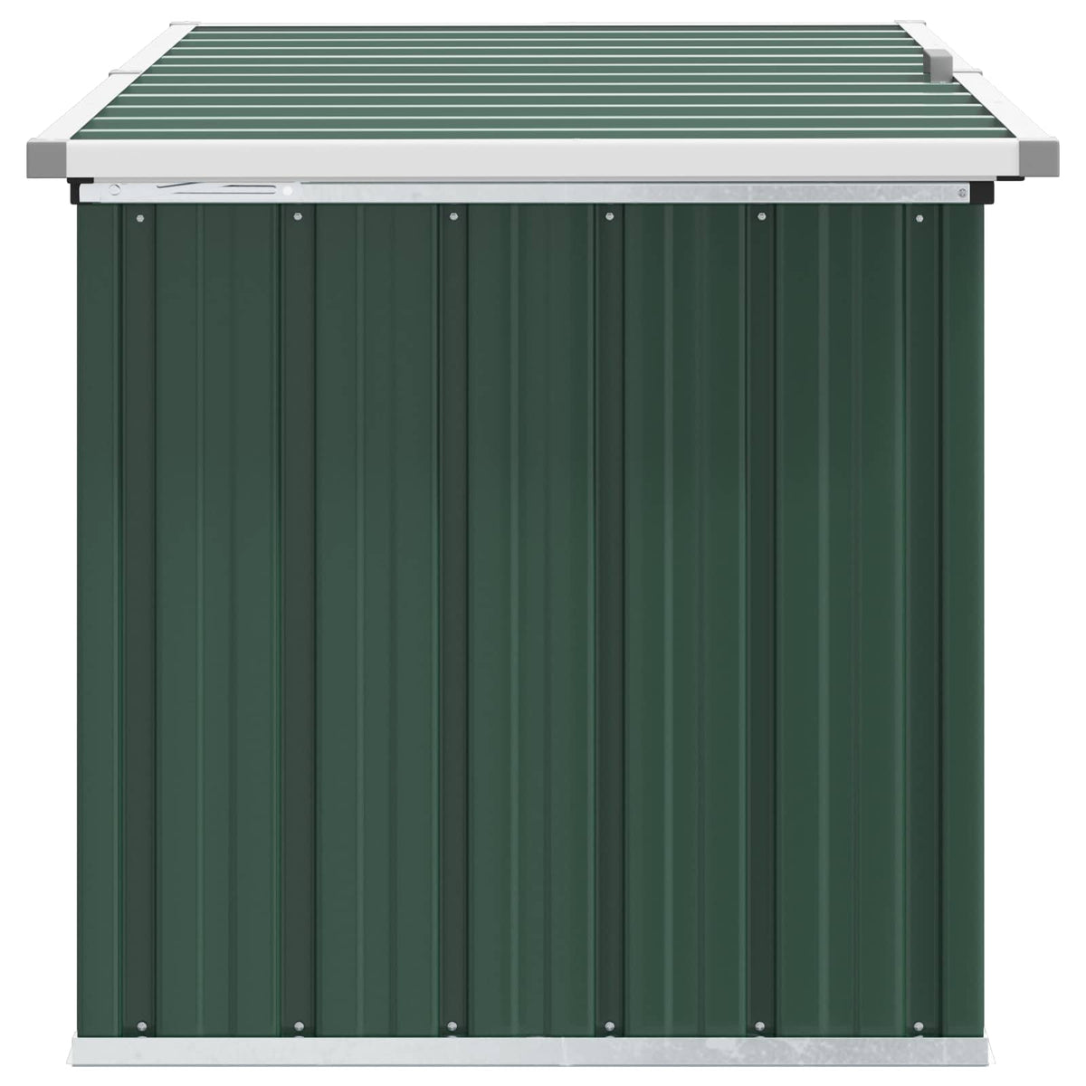 Baule da giardino verde 129x67x65 cm