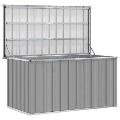 Baule da Giardino Grigio 129x67x65 cm