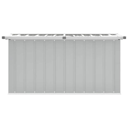 Baule da Giardino Grigio 129x67x65 cm
