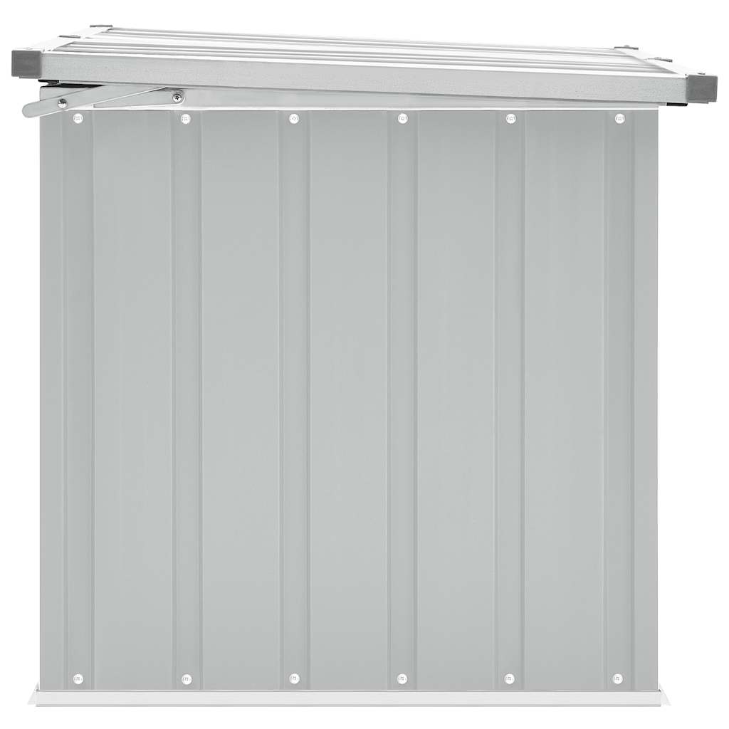 Baule da Giardino Grigio 129x67x65 cm