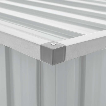 Baule da Giardino Grigio 129x67x65 cm