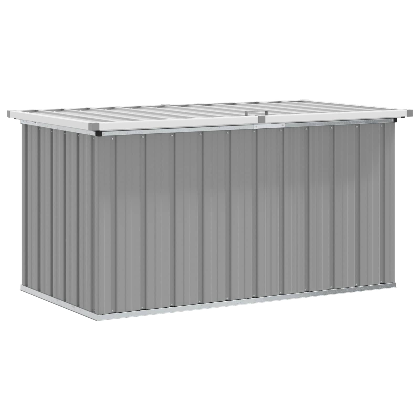 Baule da Giardino Grigio 129x67x65 cm | homemem39