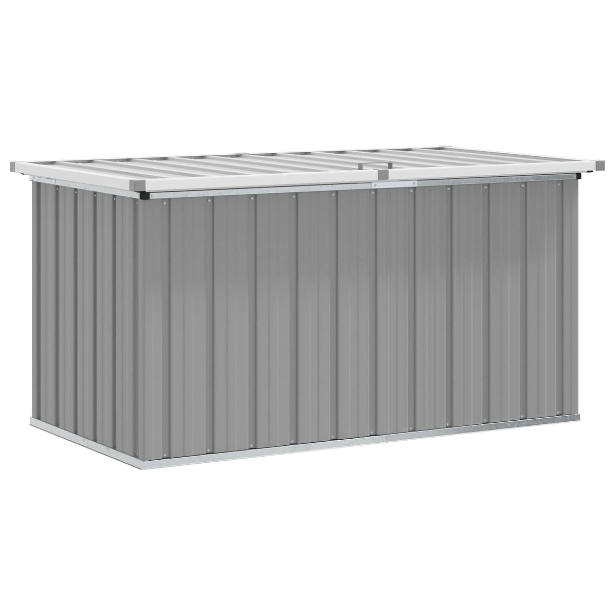 Baule da Giardino Grigio 129x67x65 cm