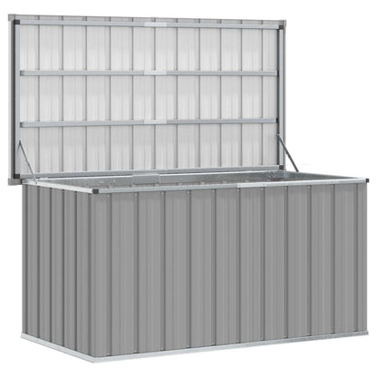 Baule da Giardino Grigio 129x67x65 cm | homemem39