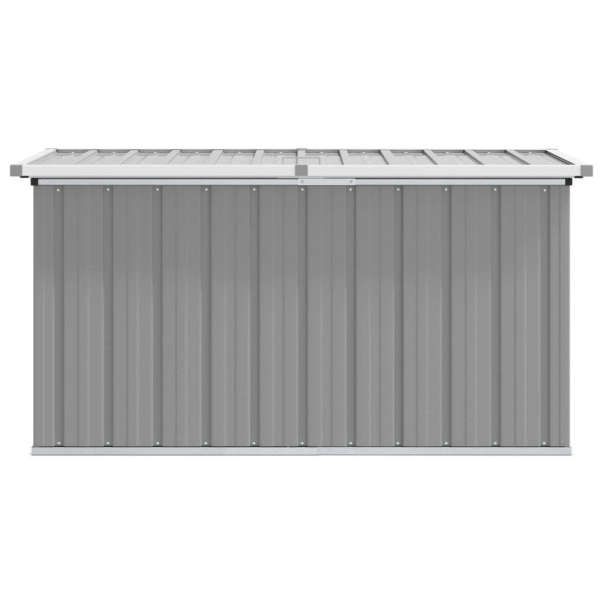 Baule da Giardino Grigio 129x67x65 cm